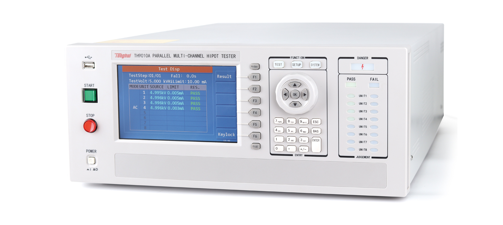 同惠TH9010A 并行多通道耐壓測試儀
